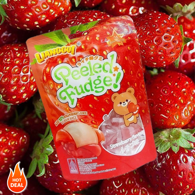 

[Permen import halal]Lianggui Peeled Fudge 108g Permen Lunak Rasa Jeruk Strawbery Mangga PEELED FUDGE | Permen Lunak Aneka Buah Viral