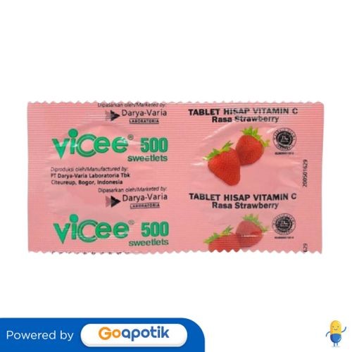 

Vicee 500 Rasa Strawberry Strip 2 Tablet