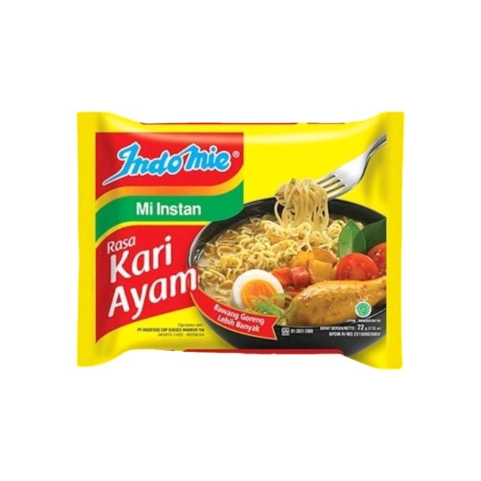

Indomie Mie Kuah Kari Ayam 72gr