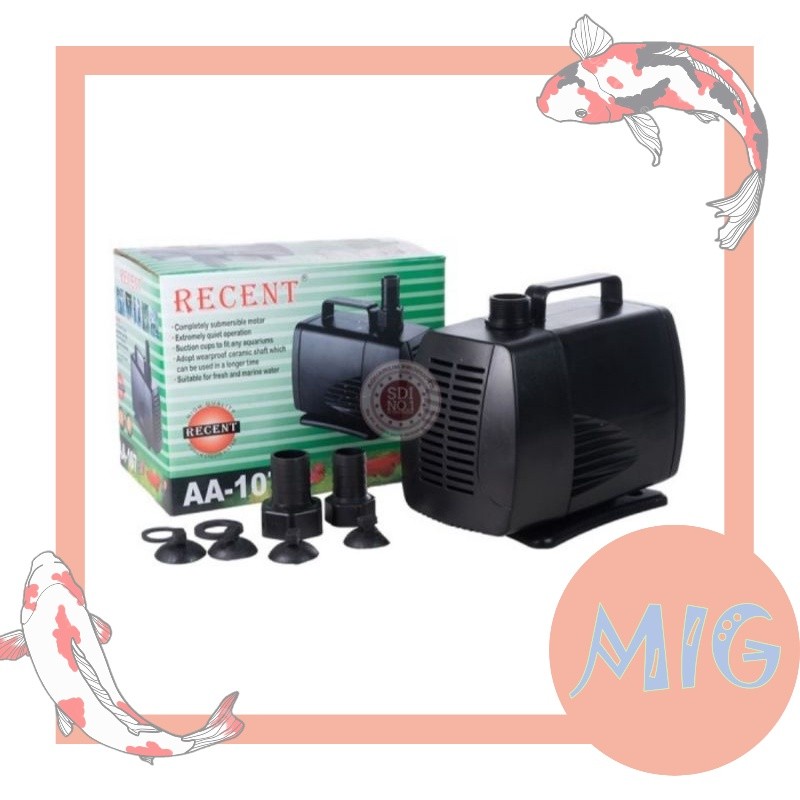 recent aa 107 pompa kolam ikan water pump mesin kolam air terjun