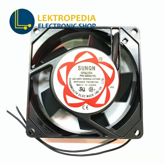 PART Fan AC 220V 9cm SUNON Kipas Cooling 9 cm 220 V Volt 220Volt 9x9