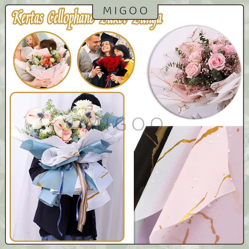 

Marble Cellophane Wrapping Paper/ Kertas Bunga / Flower Wrapping Kertas