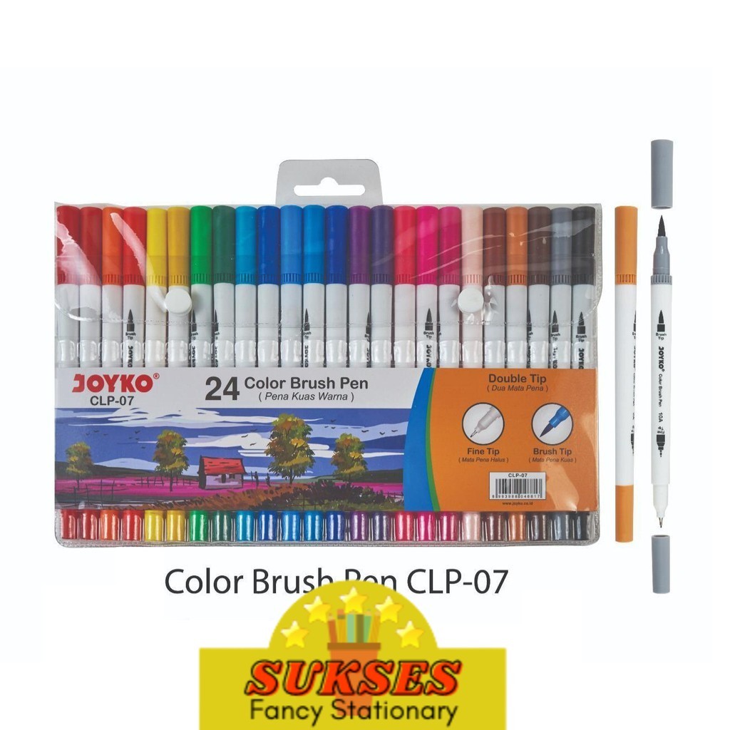 

Color Brush Pen Pena Kuas Warna Joyko Clp-07 24 Warna Color