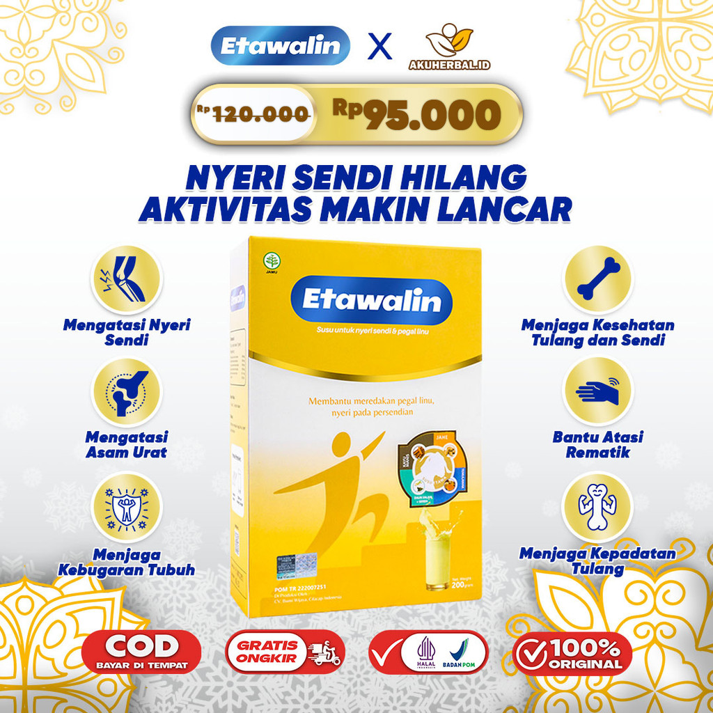 

Etawalin Susu Herbal Kambing Etawa Original 200gr Minuman Kesehatan Asam Urat Tulang dan Sendi