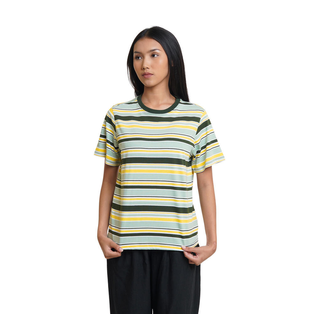 Eiger Kaos Wanita Ws Drew Striped Tee