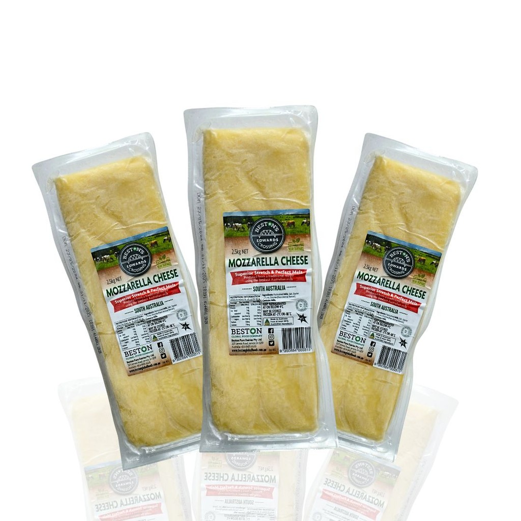 

Beston Keju Mozarella 2,5 Kg Balok Cheese Mozarela Australia Block Moza Zuya Mart