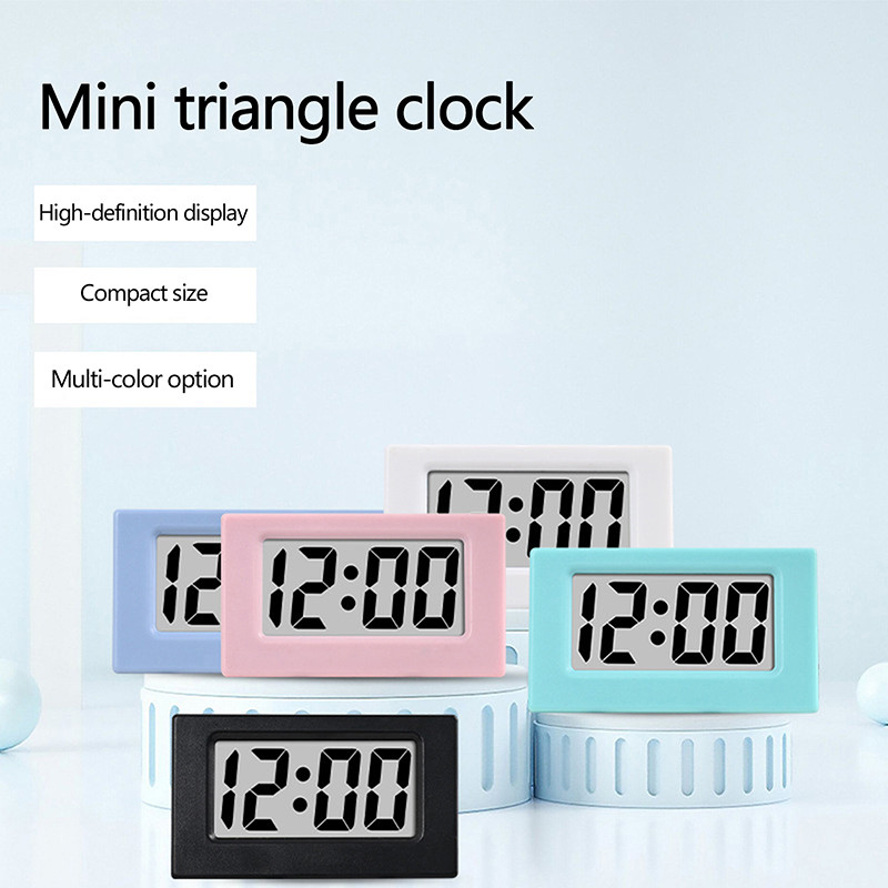 Mini Car Dashboard Digital Clock Portable Cute Electronic Digital Clocks Student Desktop Clock Home 