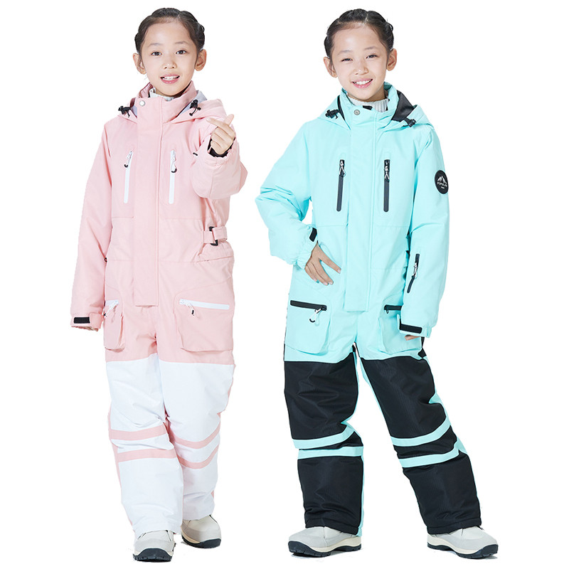 Children's Jumpsuit Boy or Girl Snow Suit Coverall Skiing Snowboarding Clothing Windproof Waterproof