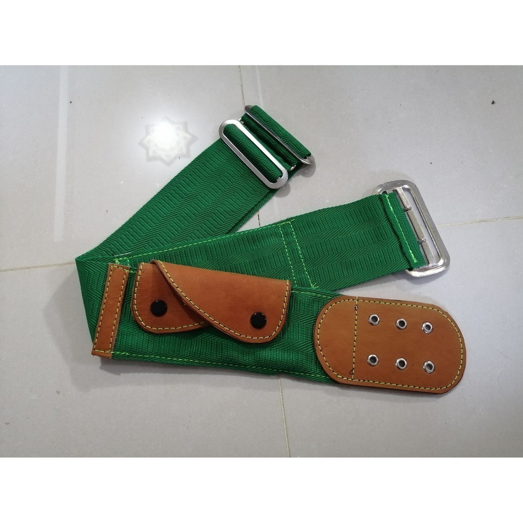 SABUK HAJI HIJAU / SABUK JAWARA HIJAU / SABUK BETAWI HIJAU / SABUK UMROH ORIGINAL SUPER - Sabuk Haji