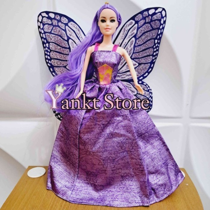 Boneka Boneka Sayap Rambut Panjang