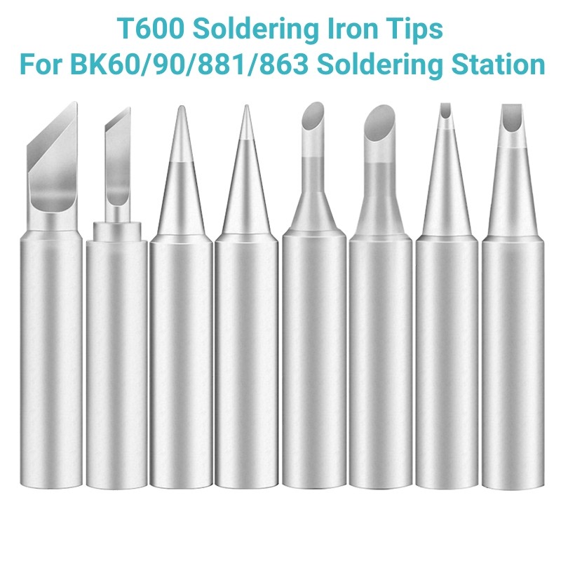 T600 Bakon Soldering Iron Tips For BK60/90/881/863 Soldering Station T600-K/SK/B/2B/LB/I/IS/C/D Repl