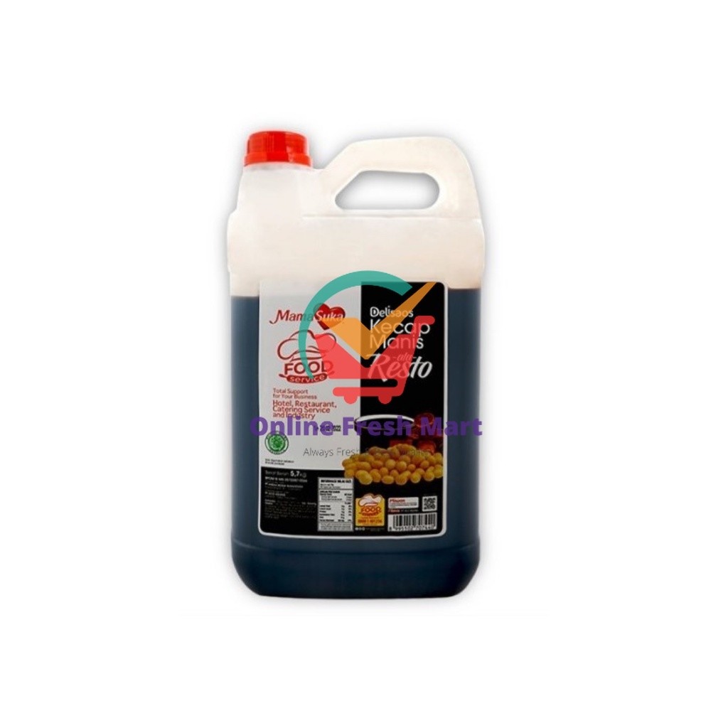 

Mamasuka Delisaos Saus Kecap Manis Ala Resto Jerigen 5.7kg - Online Fresh Mart Denpasar