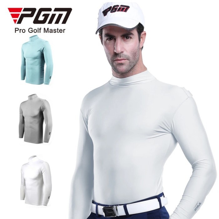 PGM Long Sleeve Men Golf Shirt Baju Golf Pria Lengan Panjang Kaos Golf