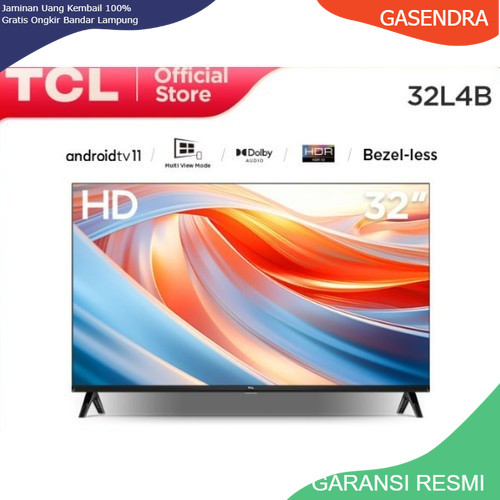 TCL 32inc Android TV yotube netflix tipe 32L4B Garansi Resmi