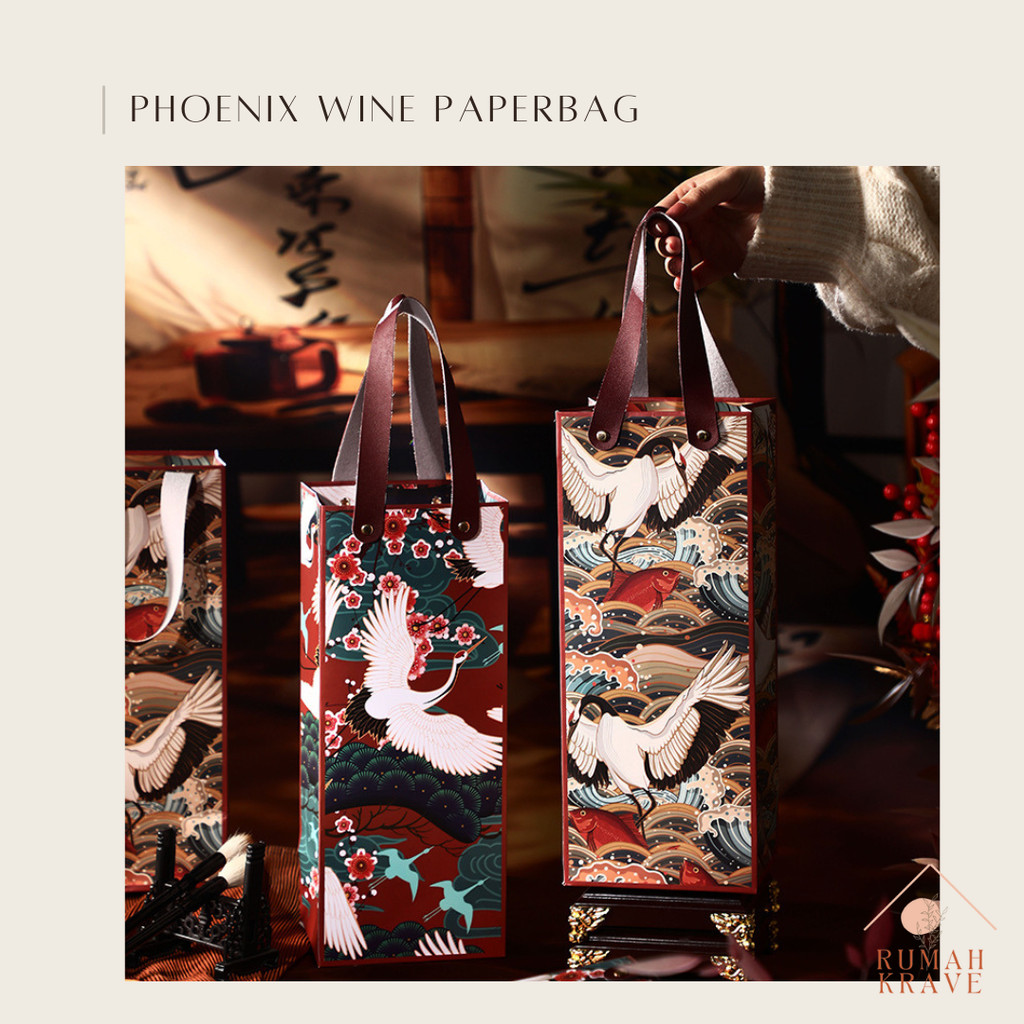 

RUMAH KRAVE - Phoenix Wine Paperbag Kantong Kado Tumbler