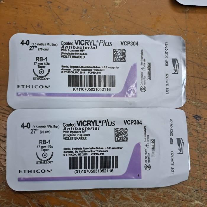 Coated VICRYL 4/0 vcp304 per pcs