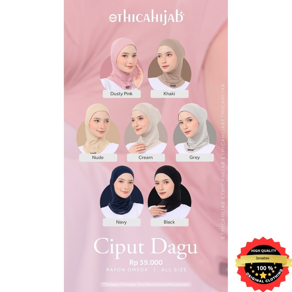 Ethica Ciput Dagu Dalaman Kerudung Ciput Ninja