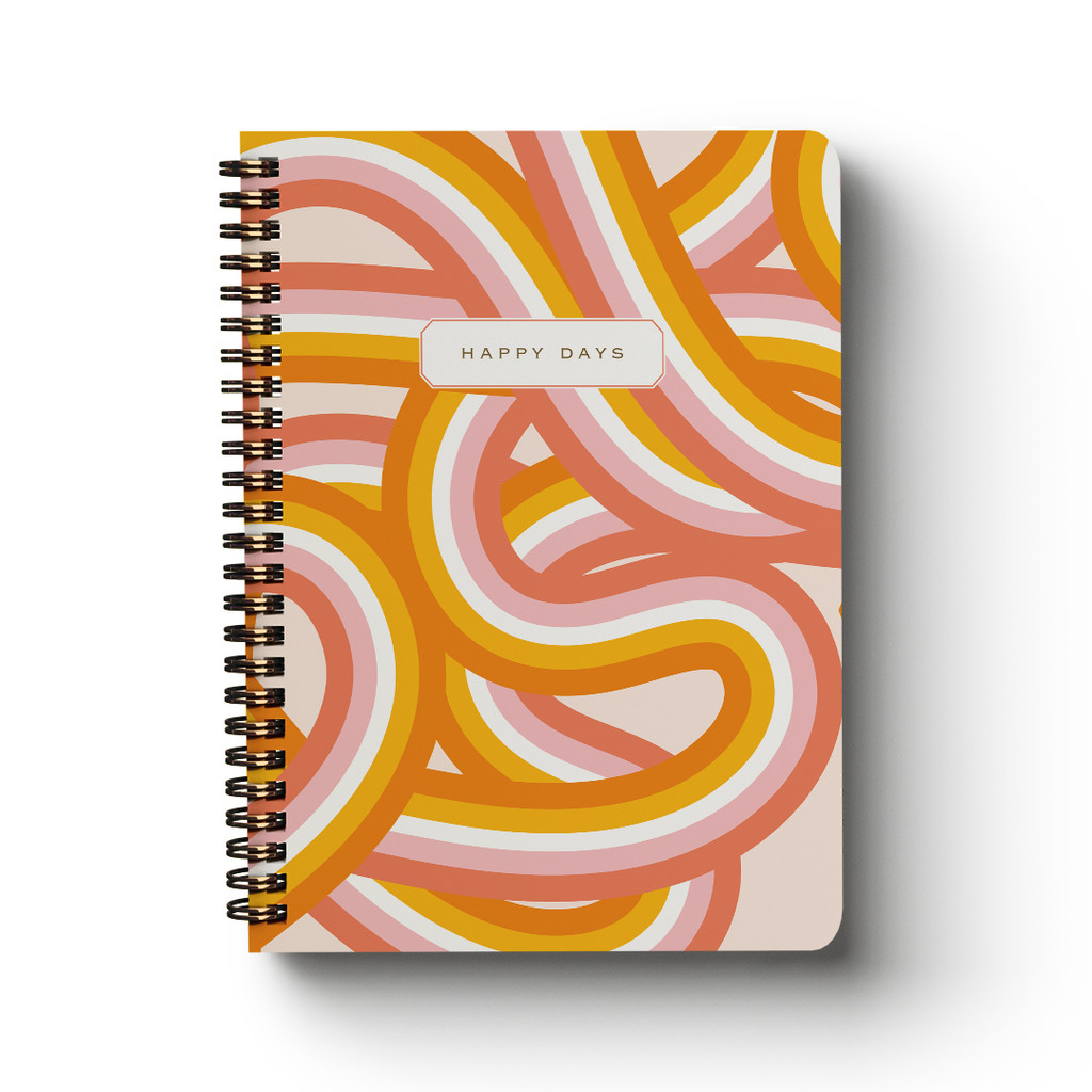 

PAPERMARK A5 Spiral Lined Notebook Happy Days | Buku Catatan