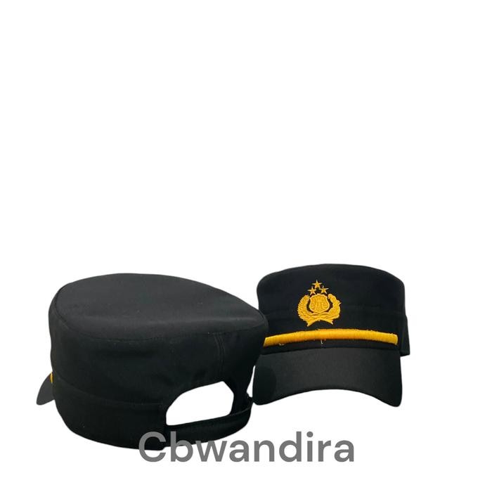 Pilcap topi komando perwira pama polri  untuk pria dan wanita