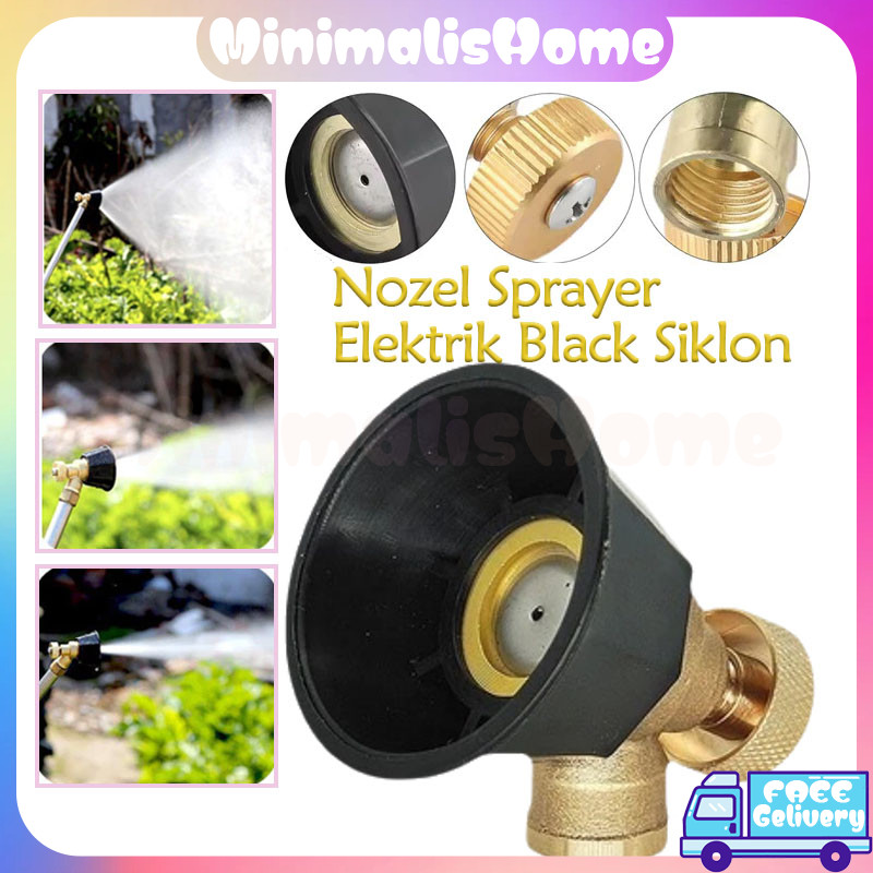Nozel Sprayer Elektrik Black Siklon/Spuyer Tengki Elektrik Black Siklon