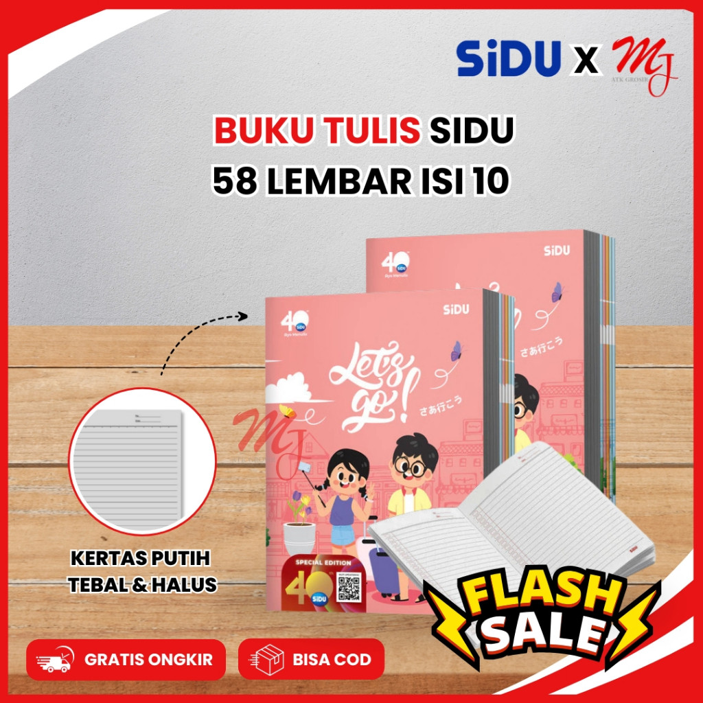 

JAMIN MURAH !!!(10 pcs) Buku Tulis Sidu 58 Lembar 1 Pack(BISA LANGSUNG ORDER)