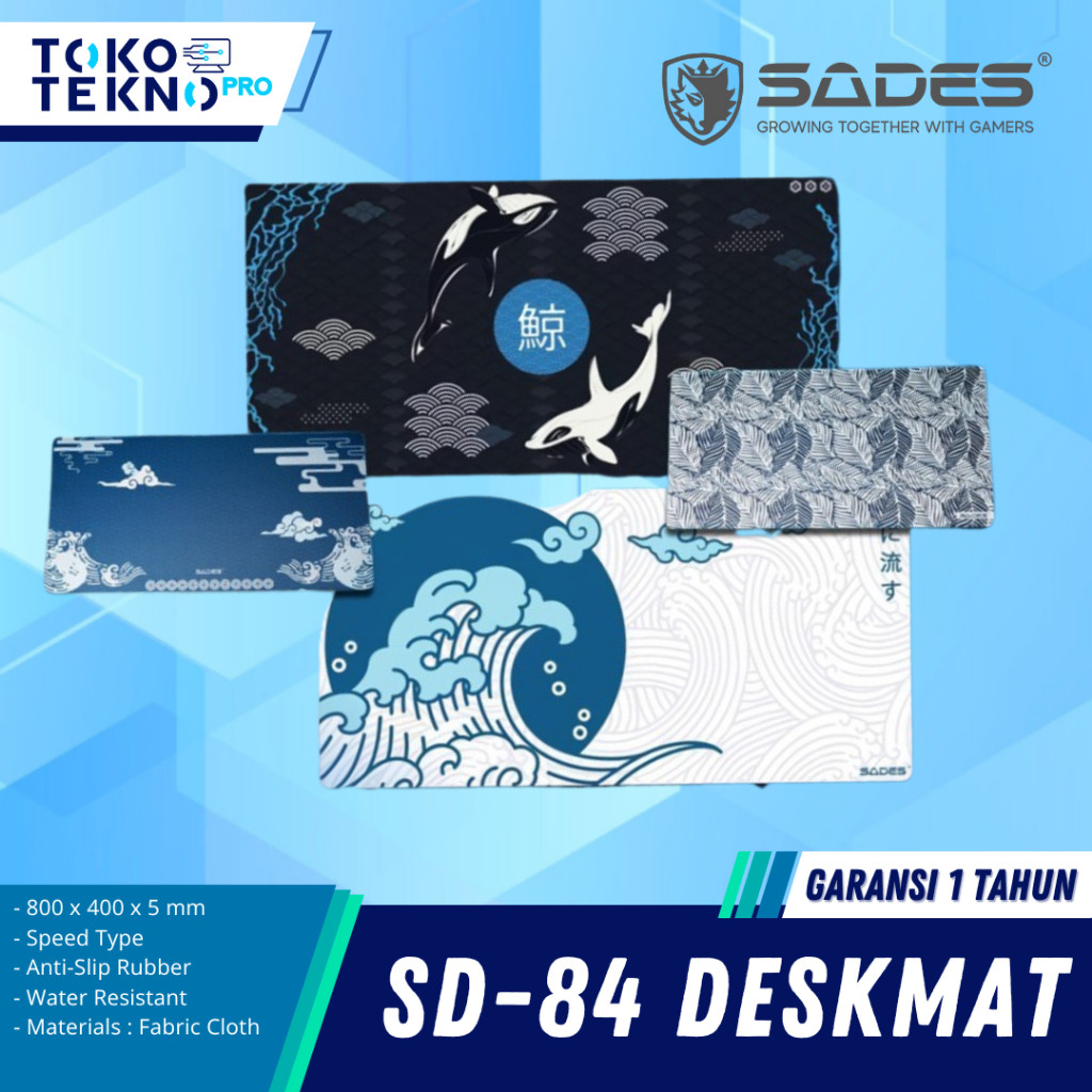 Sades SD84 / SD-84 Kujira / Umi Speed Gaming Deskmat Water Resistant