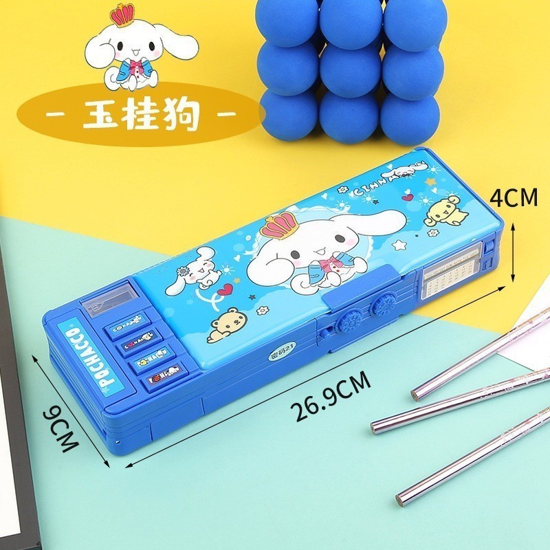 

JAMIN MURAH !!!（In Stock) Gaya Baru Cinnamoroll Kotak Alat Tulis Multifungsi Kunci Kode Perempuan Pensil Sanrio Dua Sisi Bernilai Tinggi Kapasitas Besar(BISA LANGSUNG ORDER)