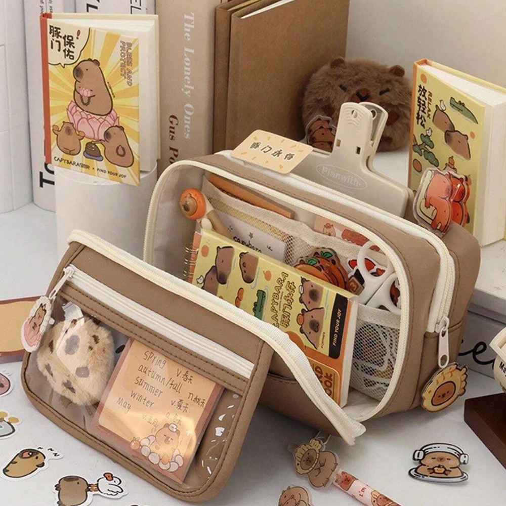 

JAMIN MURAH !!![COD] Tempat alat tulis kotak pensil aesthetic Tas PenaTempat Pencil Tas Pensil kapasitas besar Flip Cover Stationery Bag Simple Stationery Box School Office Supplies Stationery(BISA LANGSUNG ORDER)
