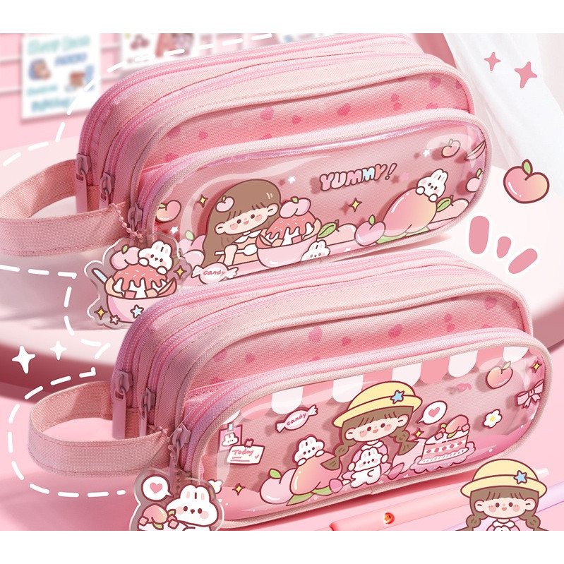 

JAMIN MURAH !!!Kotak pensil starry 3 tier tempat pensil besar jumbo 3 layer lucu cute HB(BISA LANGSUNG ORDER)