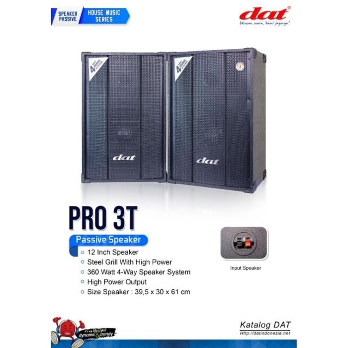 Speaker pasif dat 12 inch Pro 3T karaoke pasive pro3t
