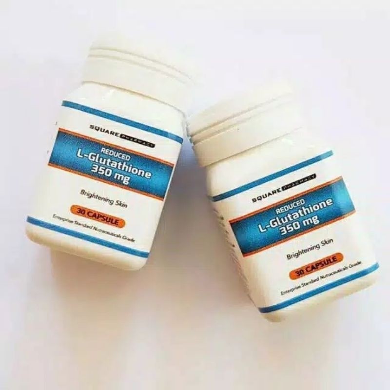 ORIGINAL 100% ( Terlaris ) L GLUTATHIONE reduced 350mg suplemen pemutih tubuh - pemutih wajah Isi 30