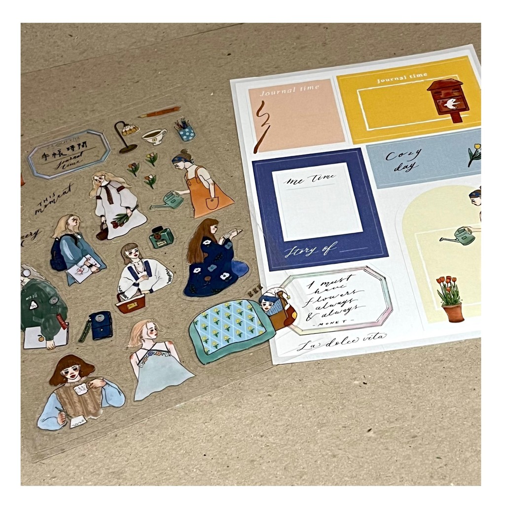 

La Dolce Vita Paper and Transparent Sticker set of two - Handbook Time