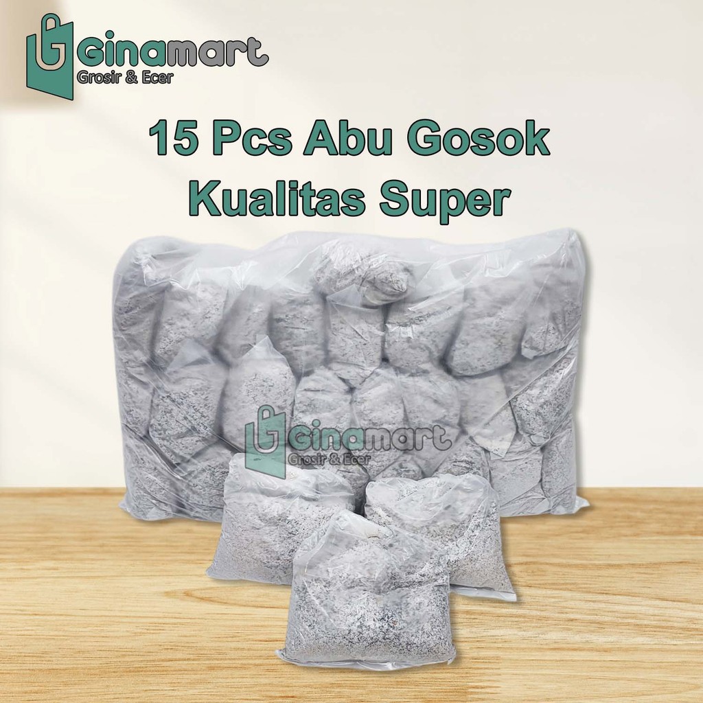 15 Pcs Abu Gosok Asli Dari Sekam Padi Pembersih Perabotan Dapur Dan Untuk Media Pembuatan Telur Asin