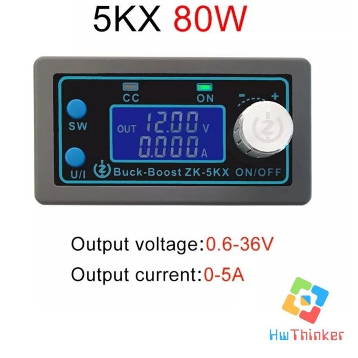 RJ99 ZK-4KX ZK4KX DC DC Step Up Down Buck Boost Converter CC CV 0.5-30V 4A - ZK-5KX NEW....