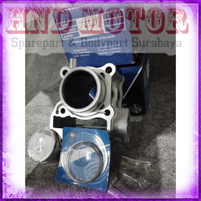 MERK WIN Cylinder Blok Assy + Piston Vario Techno 125 KZR (WIN)
