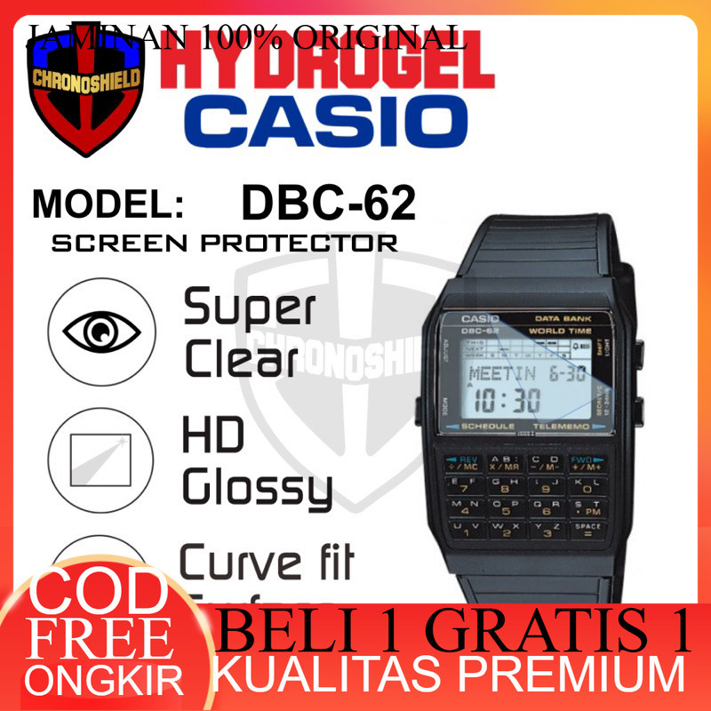Antigores hydrogel premium Jam Tangan Casio DBC 62 dbc62 Hydrogel