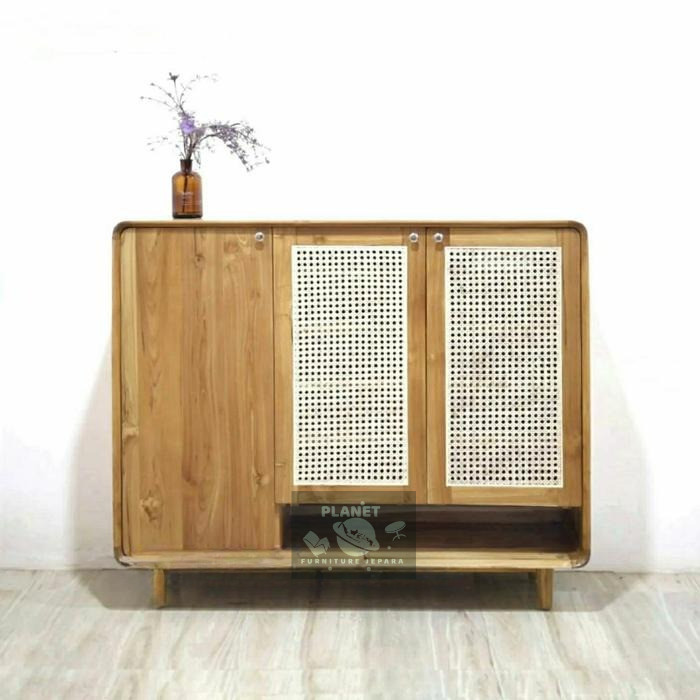 rak sepatu kayu jati minimalis, lemari rak sepatu kayu jati minimalis