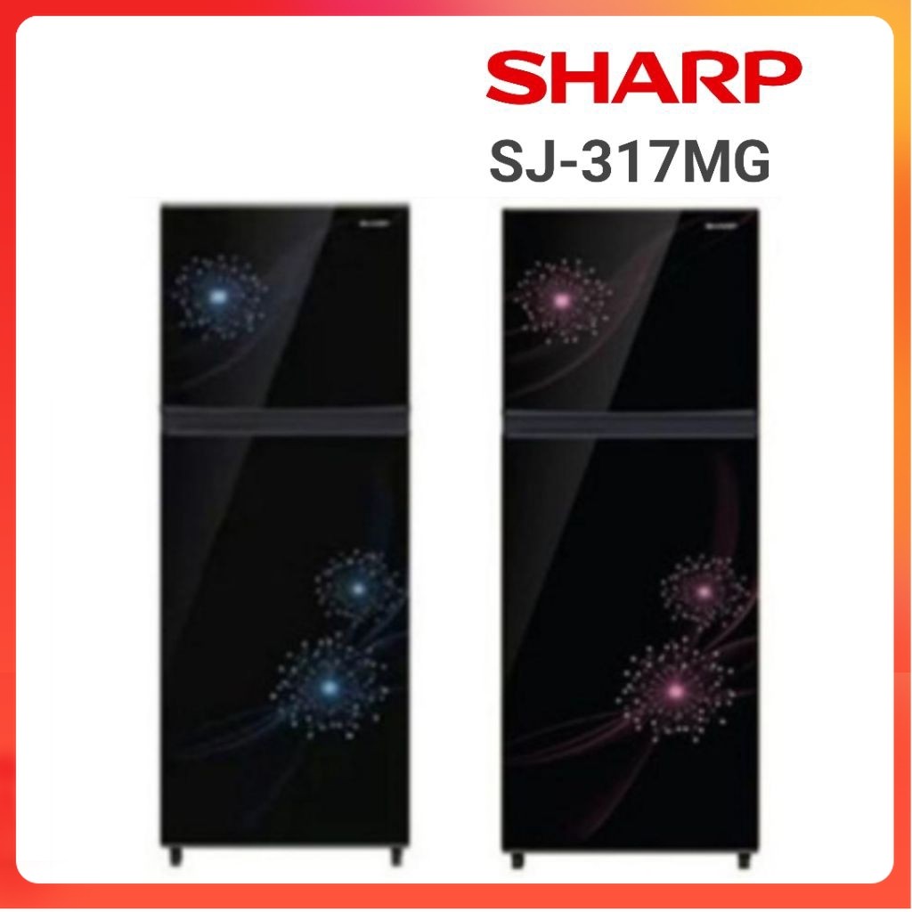 KULKAS SHARP SJ-317 MG LEMARI ES 2 PINTU SJ 317MG NO FROST SJ 317