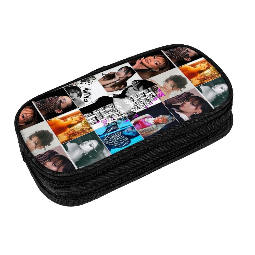 

Large-capacity Pencil Pou Ayliva Liebe Tour 2024 S ool Supplies Double Layer Pencil Bag Girl Make Up Bag Birthday Gift