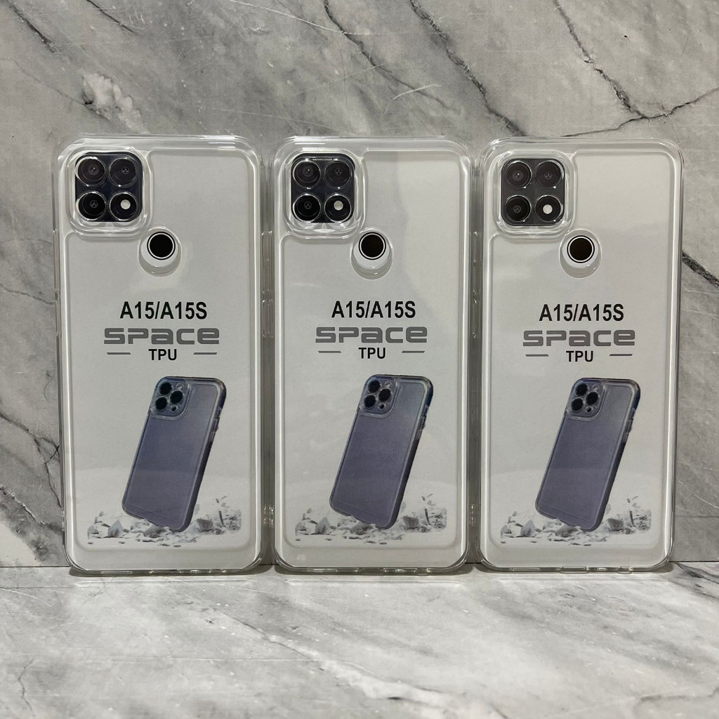 Case Oppo A15 Oppo A15s Oppo A16 Oppo A16s Case Bening Clear SPACE TPU Jelly Transparant