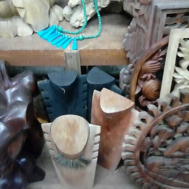 New Display manekin Kalung Kayu 30cm premium