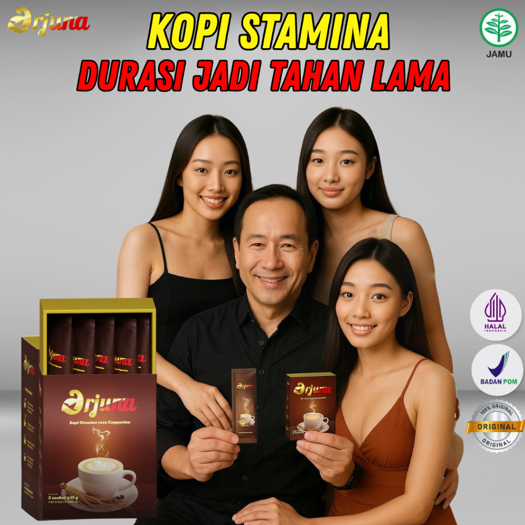 

Terlaris KOPI ARJUNA ORIGINAL - Minuman Kopi Ginseng Instan Membantu Tambahkan Durasi Tahan Lama maksimal