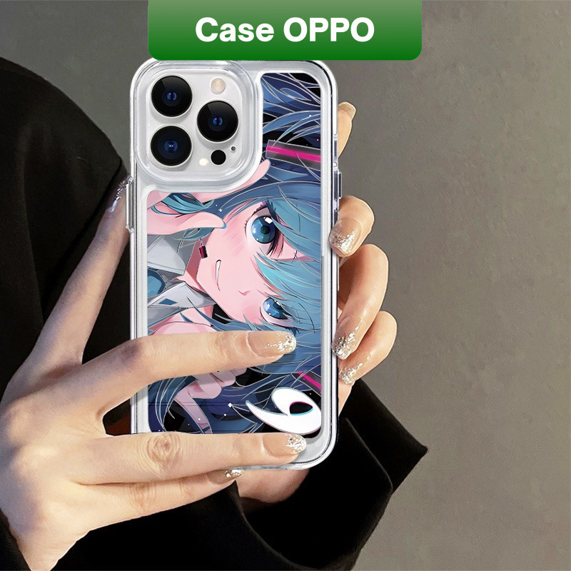Hatsune Miku Keren Anime Case Realme OPPO Reno 12 Pro 5G 11F 11 10 A60 C53 C63 C65 Realme 9 10 Pro P