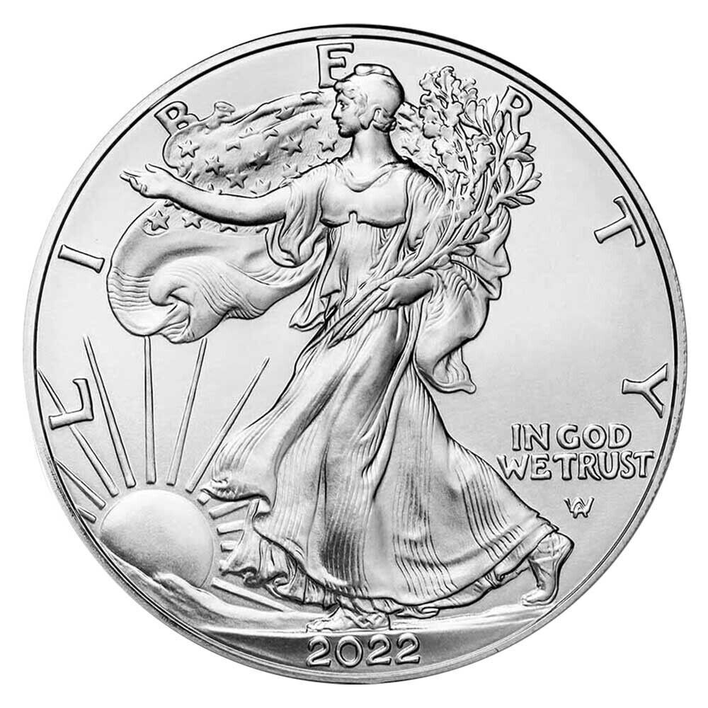1 oz American Eagle Silver Coin The Statue of Liberty Silver CoinMirror Effect Crafts Gifts Collecti