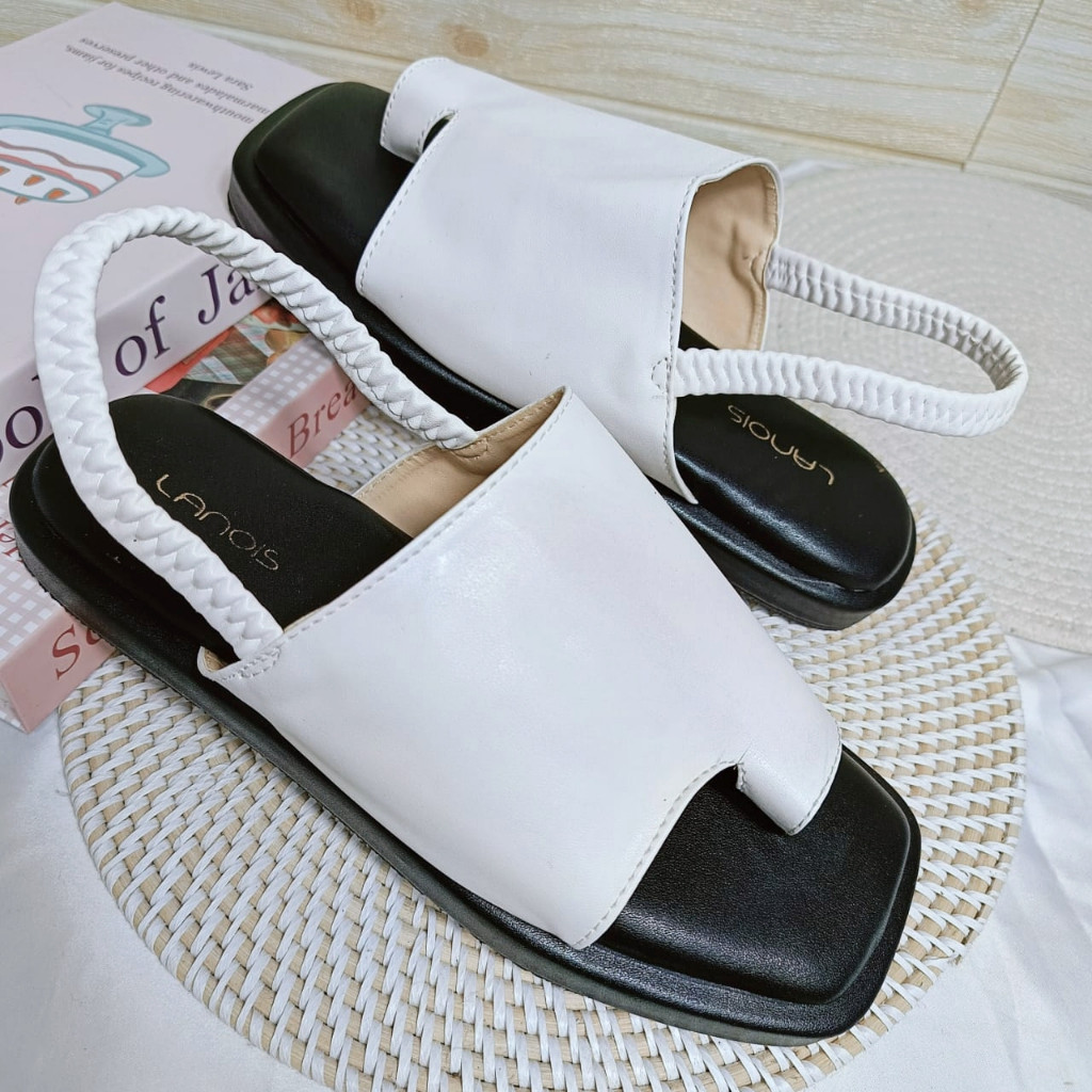 Sandal Platform Wanita Sendal Selop Tali Karet Terbaru 2025
