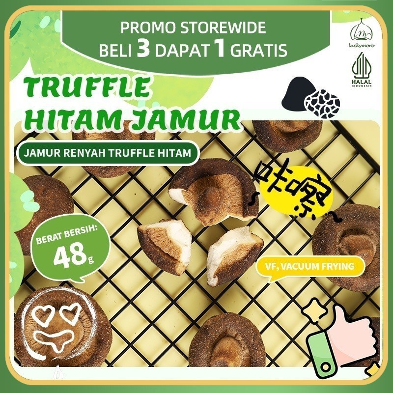 

【Luckymore】HALAL Jamur Renyah Truffle Hitam 48g- Keripik Jamur Truffle Hitam, Camilan Sehat dengan Rasa Mewah | Camilan Truffle Hitam, Keripik Jamur, Camilan Sehat, Camilan Mewah, Tanpa Bahan Tambahan. truffle hitam jamur