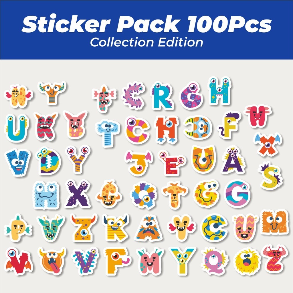 

Hot Sticker Alfabet Lore Sticker Lucu Anti Air Stikers Berperekat Waterproof Sticker Decal Buat Motor Helm Buku Journal Koper Casing HP Laptop Botol Minum