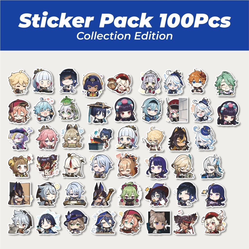 

Hot Stiker Anime Ghensin Impact Versi 3 Lucu Anti Air Stikers Berperekat Waterproof Sticker Decal Buat Motor Helm Buku Journal Koper Casing HP Laptop Botol Minum
