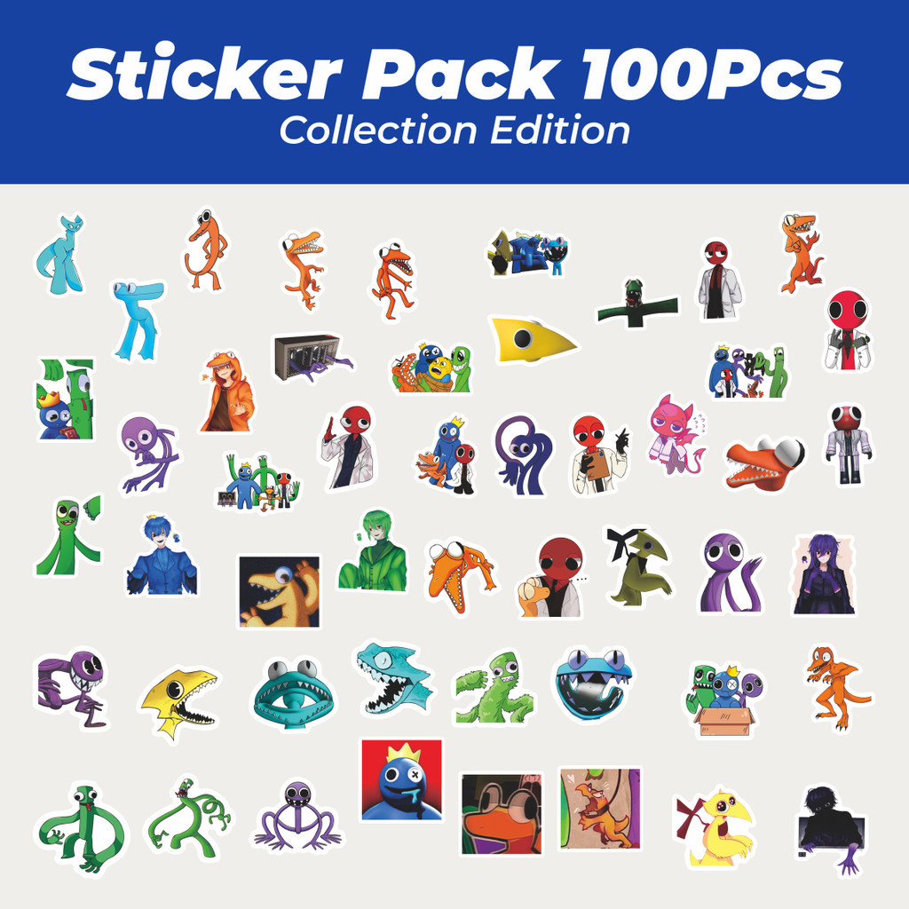

Hot Stiker Kartun Rainbow Friends Lucu Anti Air Stikers Berperekat Waterproof Sticker Decal Buat Motor Helm Buku Journal Koper Casing HP Laptop Botol Minum