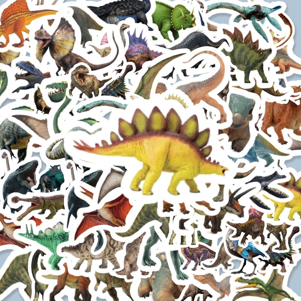 

100PCS Lucu Stiker Hewan Dinosaurus Stiker Aesthetic Stiker Anti Air Stikers Berperekat Waterproof sticker decal buat Motor Helm Buku Journal Koper Casing HP Laptop Botol Minum Hadiah anak